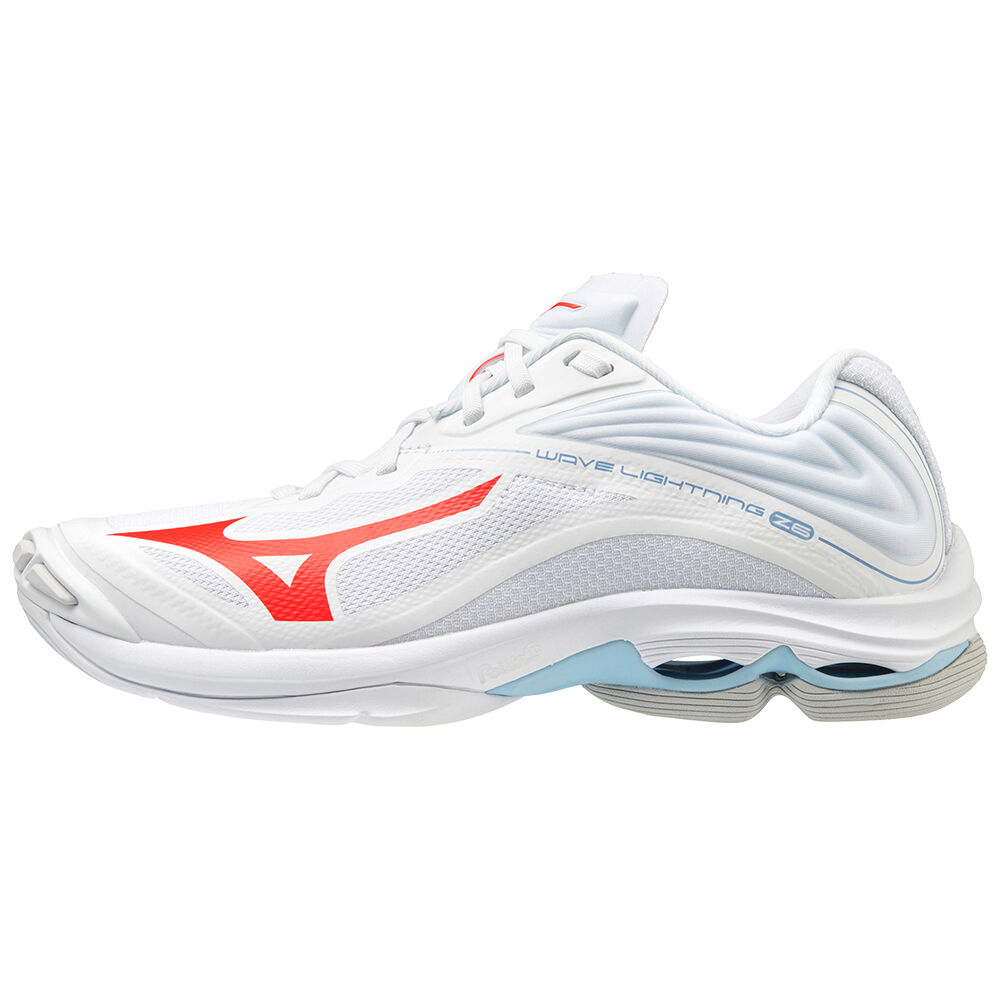 Womens Mizuno Wave Lightning Z6 Volleyball Shoes White/ Blue Philippines (XRFJBP172)